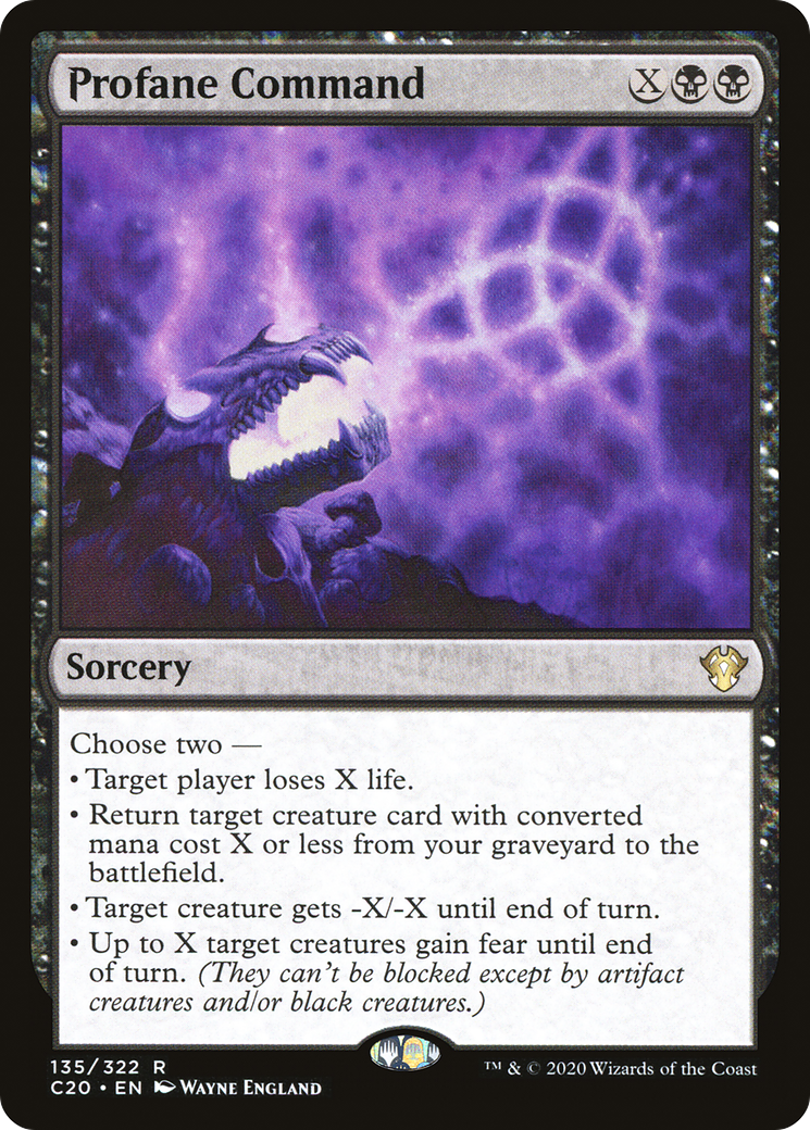 Profane Command [Commander 2020] | Grognard Games
