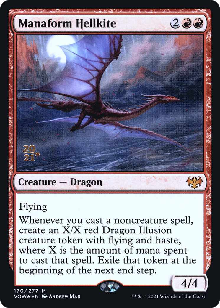 Manaform Hellkite [Innistrad: Crimson Vow Prerelease Promos] | Grognard Games
