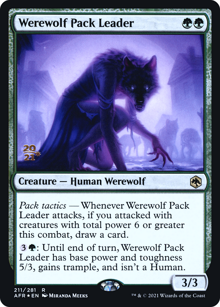 Werewolf Pack Leader [Dungeons & Dragons: Adventures in the Forgotten Realms Prerelease Promos] | Grognard Games