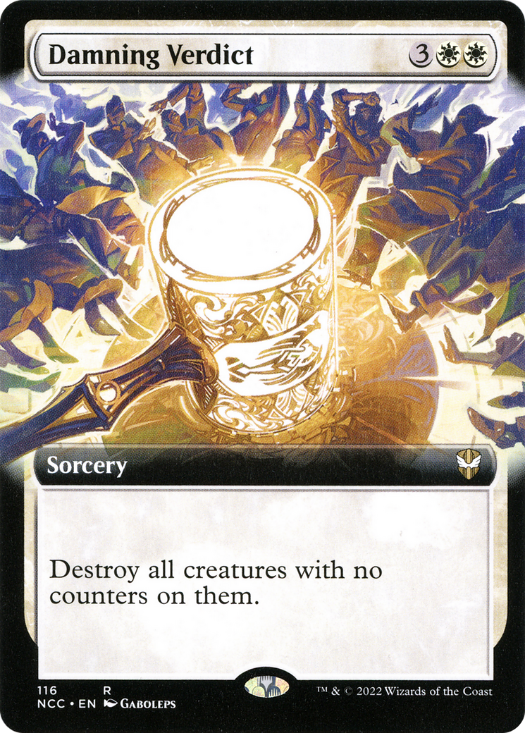 Damning Verdict (Extended Art) [Streets of New Capenna Commander] | Grognard Games