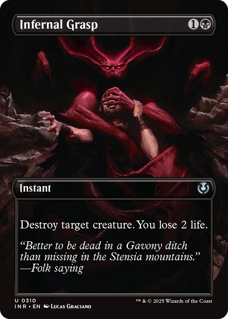 Infernal Grasp (Borderless) [Innistrad Remastered] | Grognard Games