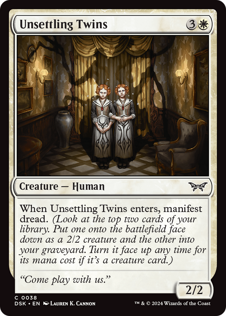 Unsettling Twins [Duskmourn: House of Horror] | Grognard Games
