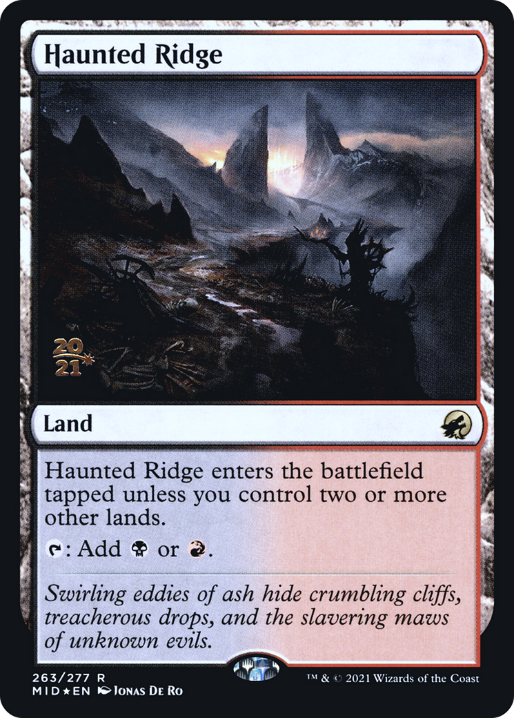Haunted Ridge [Innistrad: Midnight Hunt Prerelease Promos] | Grognard Games