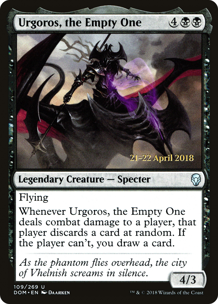 Urgoros, the Empty One  [Dominaria Prerelease Promos] | Grognard Games