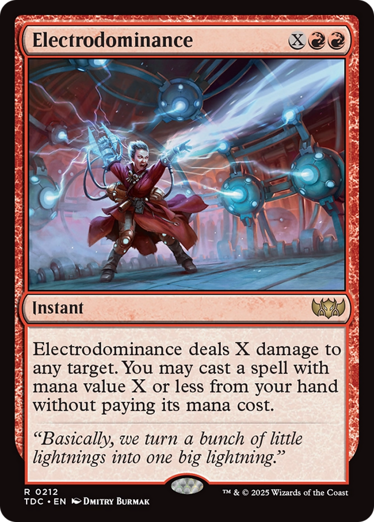 Electrodominance [Tarkir: Dragonstorm Commander] | Grognard Games