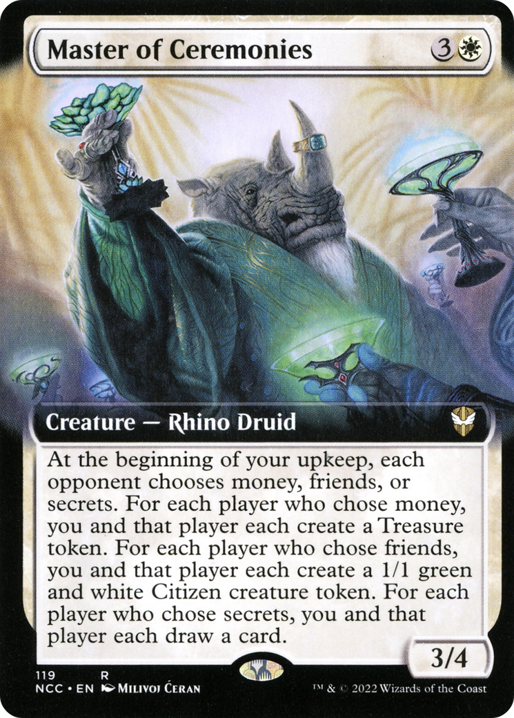 Master of Ceremonies (Extended Art) [Streets of New Capenna Commander] | Grognard Games
