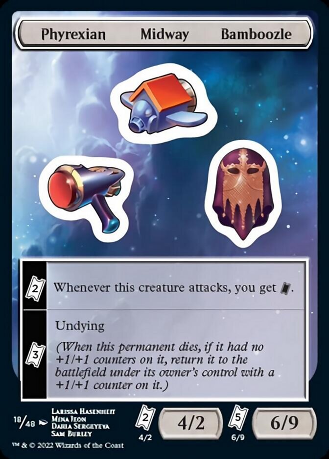 Phyrexian Midway Bamboozle [Unfinity Stickers] | Grognard Games