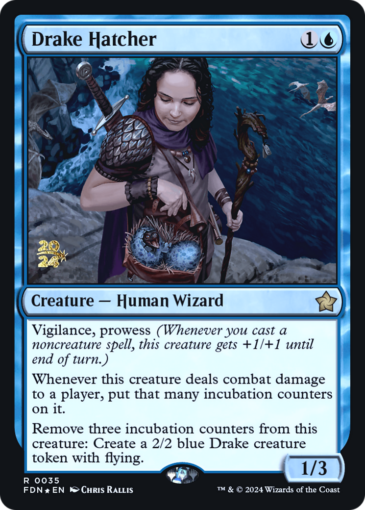 Drake Hatcher [Foundations Prerelease Promos] | Grognard Games
