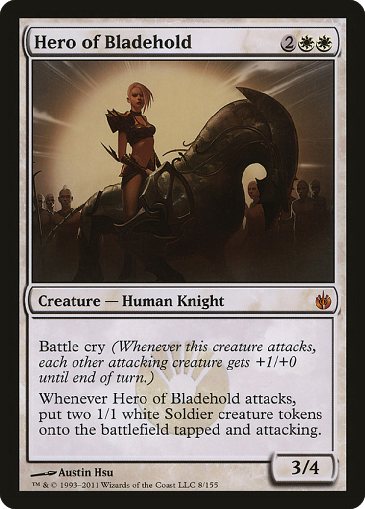 Hero of Bladehold (Mirrodin Besieged) (Oversized) [Oversize Cards] | Grognard Games