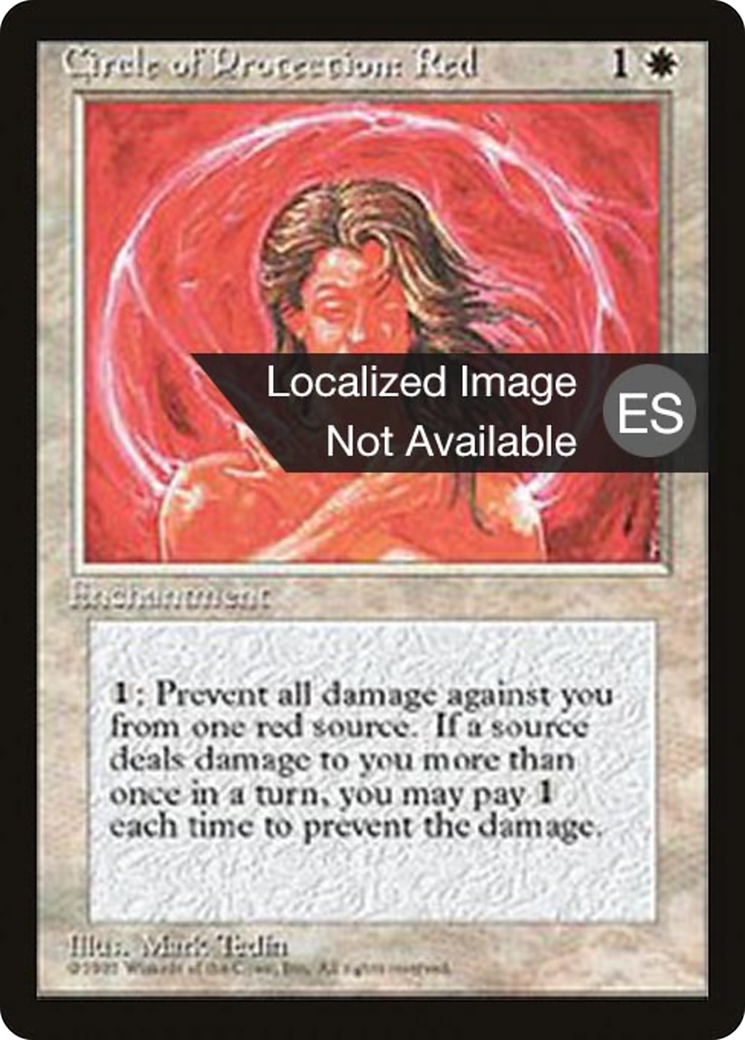 Circle of Protection: Red [Fourth Edition (Foreign Black Border)] | Grognard Games