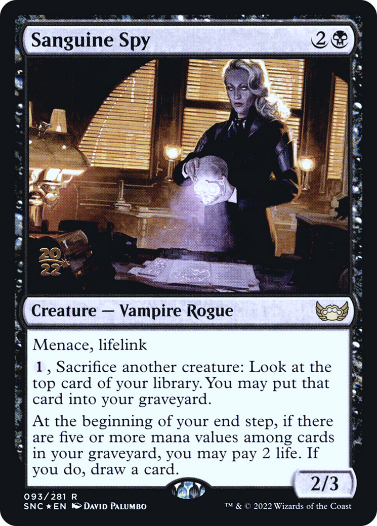 Sanguine Spy [Streets of New Capenna Prerelease Promos] | Grognard Games