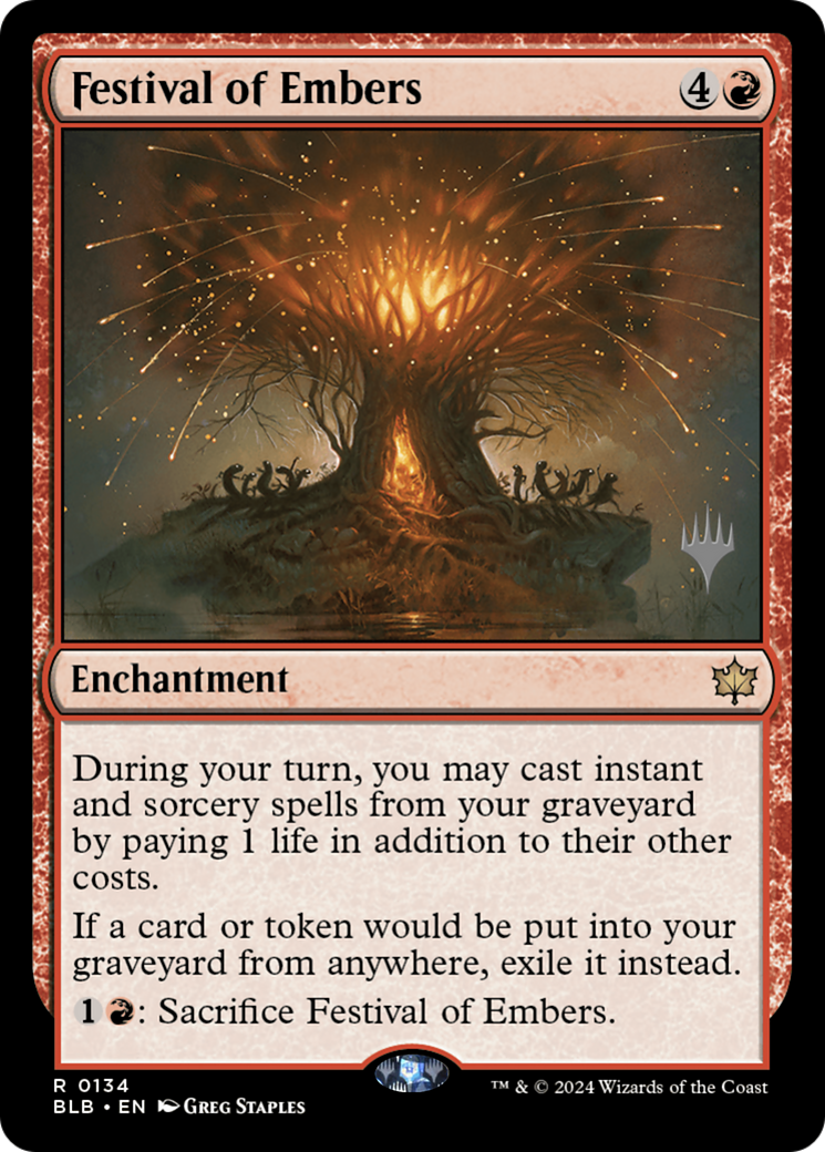 Festival of Embers (Promo Pack) [Bloomburrow Promos] | Grognard Games