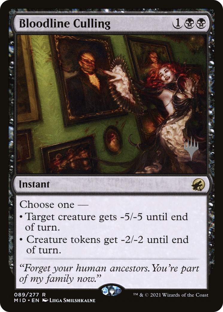 Bloodline Culling (Promo Pack) [Innistrad: Midnight Hunt Promos] | Grognard Games