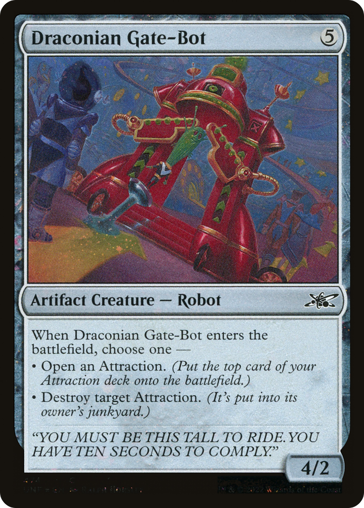 Draconian Gate-Bot (Galaxy Foil) [Unfinity] | Grognard Games