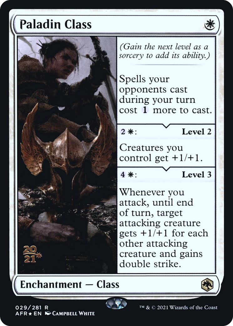 Paladin Class [Dungeons & Dragons: Adventures in the Forgotten Realms Prerelease Promos] | Grognard Games