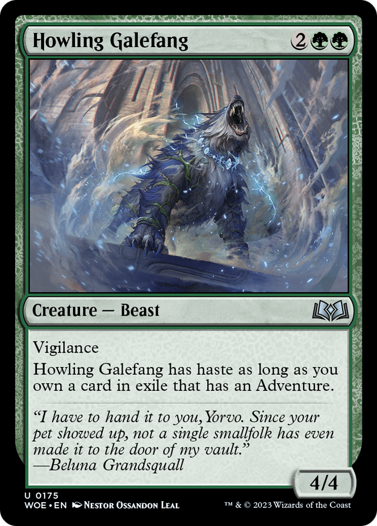 Howling Galefang [Wilds of Eldraine] | Grognard Games