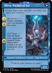 Jill, Shiva's Dominant // Shiva, Warden of Ice (FIN-438) - FINAL FANTASY: (enchantment, Extended Art) | Grognard Games