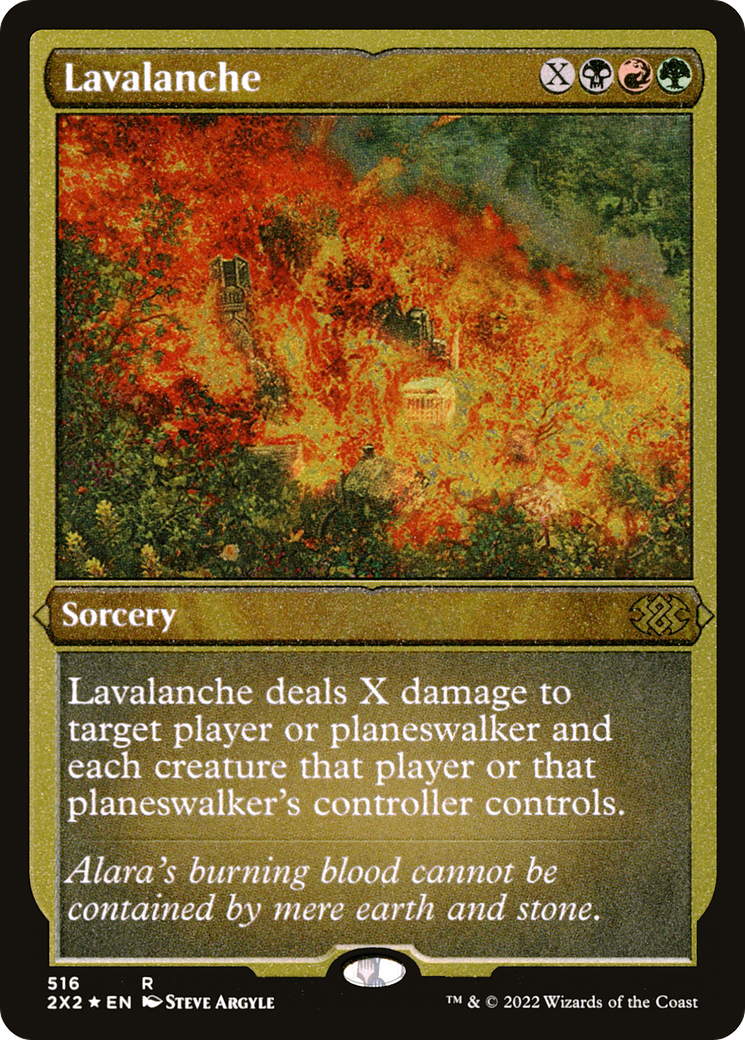 Lavalanche (Foil Etched) (2X2-516) - Double Masters 2022 Foil | Grognard Games