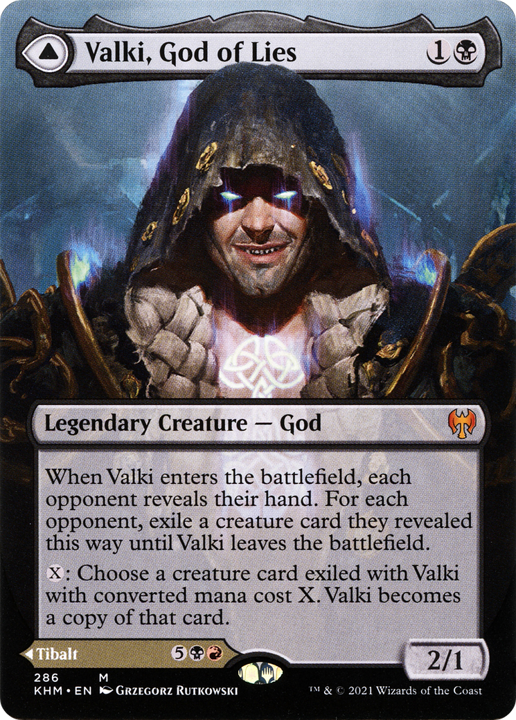 Valki, God of Lies // Tibalt, Cosmic Impostor (Borderless) [Kaldheim] | Grognard Games