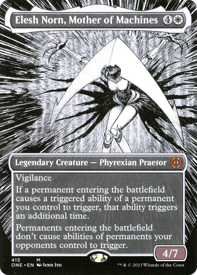 Elesh Norn, Mother of Machines (ONE-415) - Phyrexia: All Will Be One (Borderless) | Grognard Games