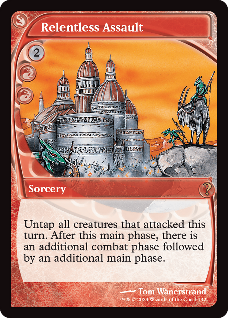 Relentless Assault (Future Sight) [Mystery Booster 2] | Grognard Games