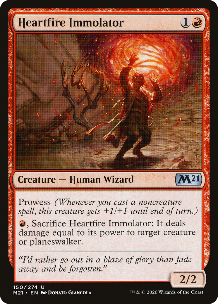 Heartfire Immolator (M21-150) - Core Set 2021 Foil | Grognard Games