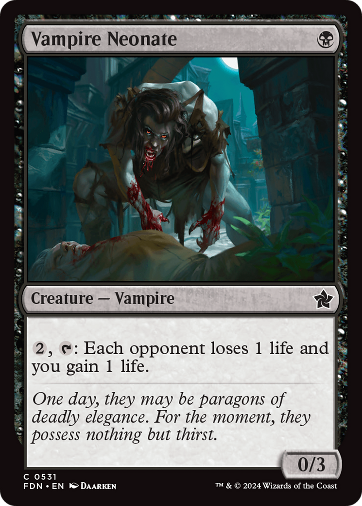 Vampire Neonate [Foundations] | Grognard Games