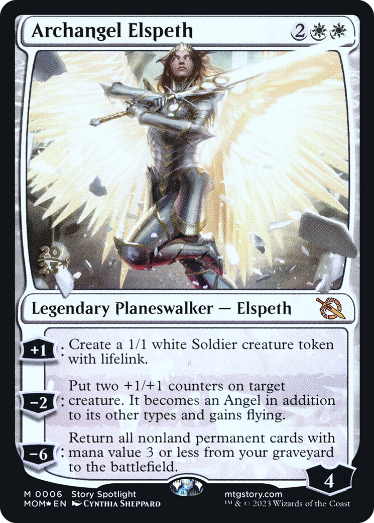 Archangel Elspeth [March of the Machine Prerelease Promos] | Grognard Games