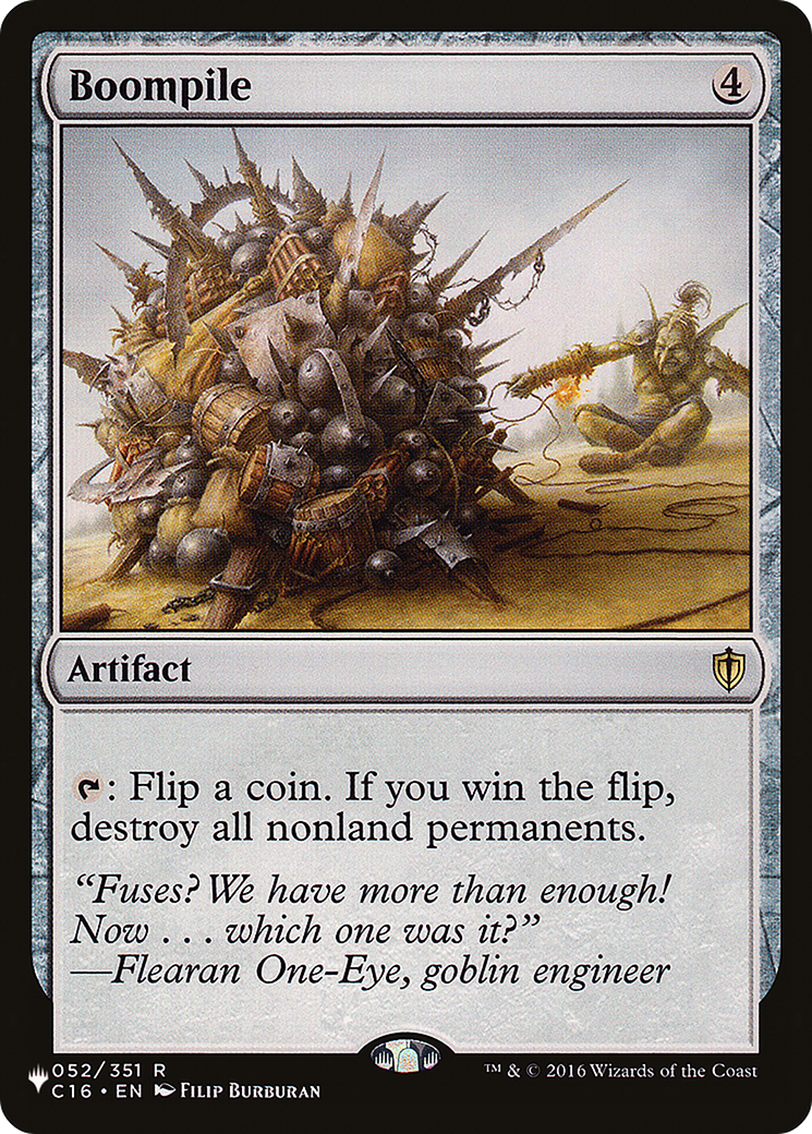 Boompile (LIST-052/351) - The List | Grognard Games