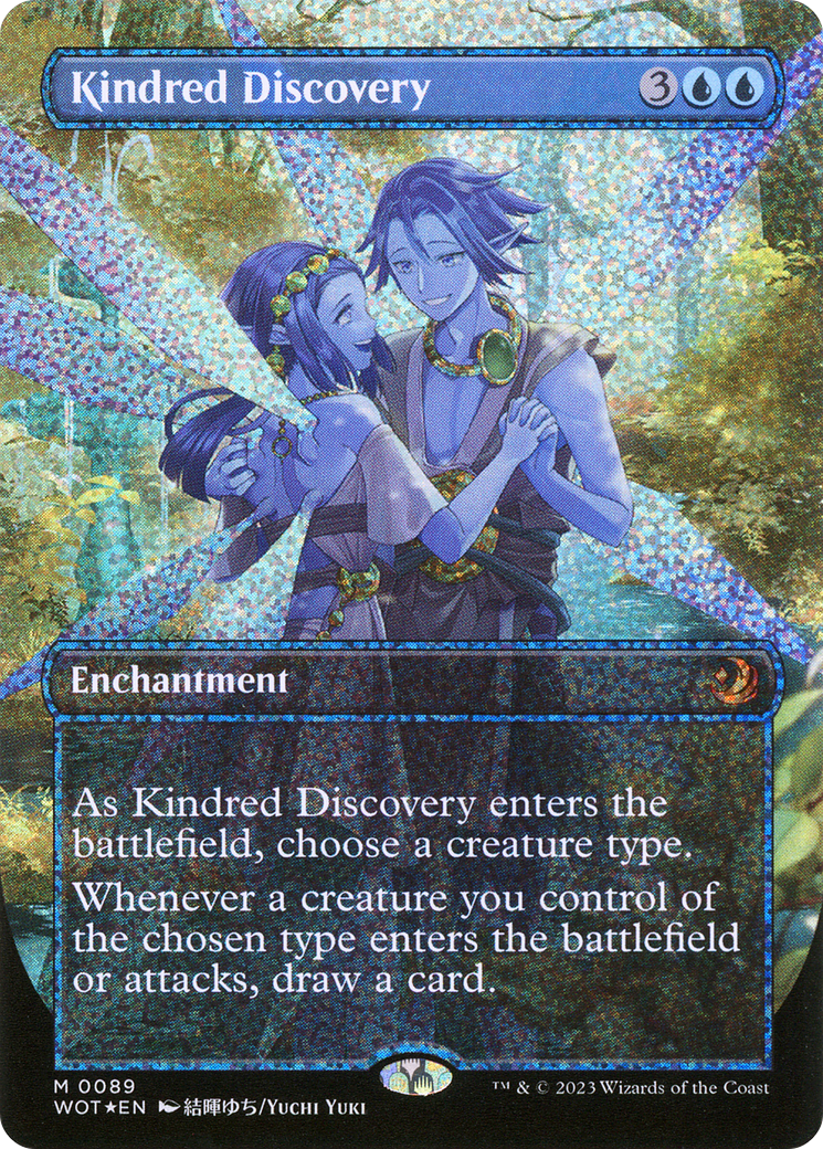 Kindred Discovery (Anime Borderless) (Confetti Foil) [Wilds of Eldraine: Enchanting Tales] | Grognard Games
