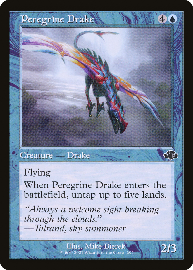 Peregrine Drake (Retro) [Dominaria Remastered] | Grognard Games