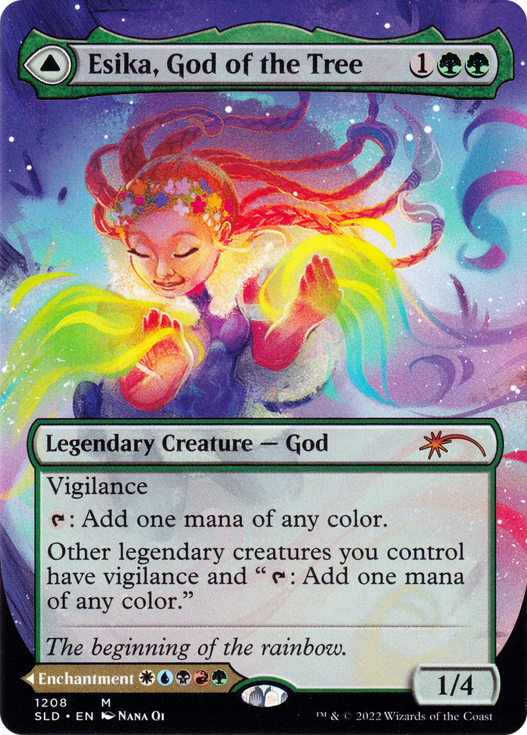 Esika, God of the Tree // The Prismatic Bridge (Display Commander) (Borderless) [Secret Lair: From Cute to Brute] | Grognard Games