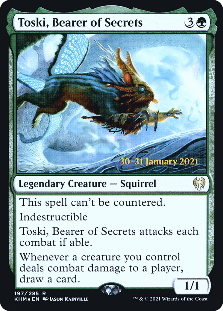 Toski, Bearer of Secrets [Kaldheim Prerelease Promos] | Grognard Games