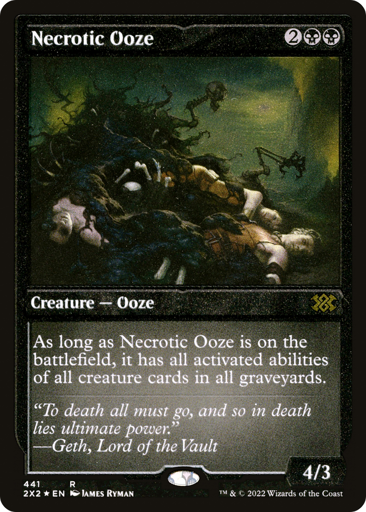 Necrotic Ooze (Foil Etched) (2X2-441) - Double Masters 2022 Foil | Grognard Games