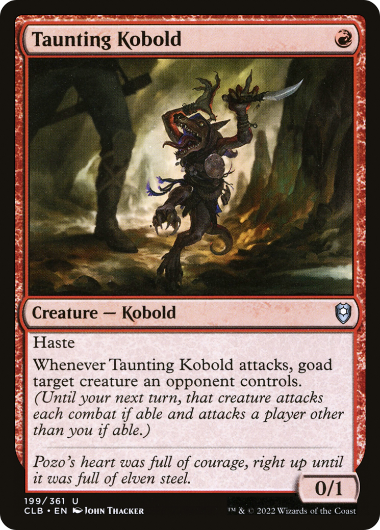 Taunting Kobold [Commander Legends: Battle for Baldur's Gate] | Grognard Games