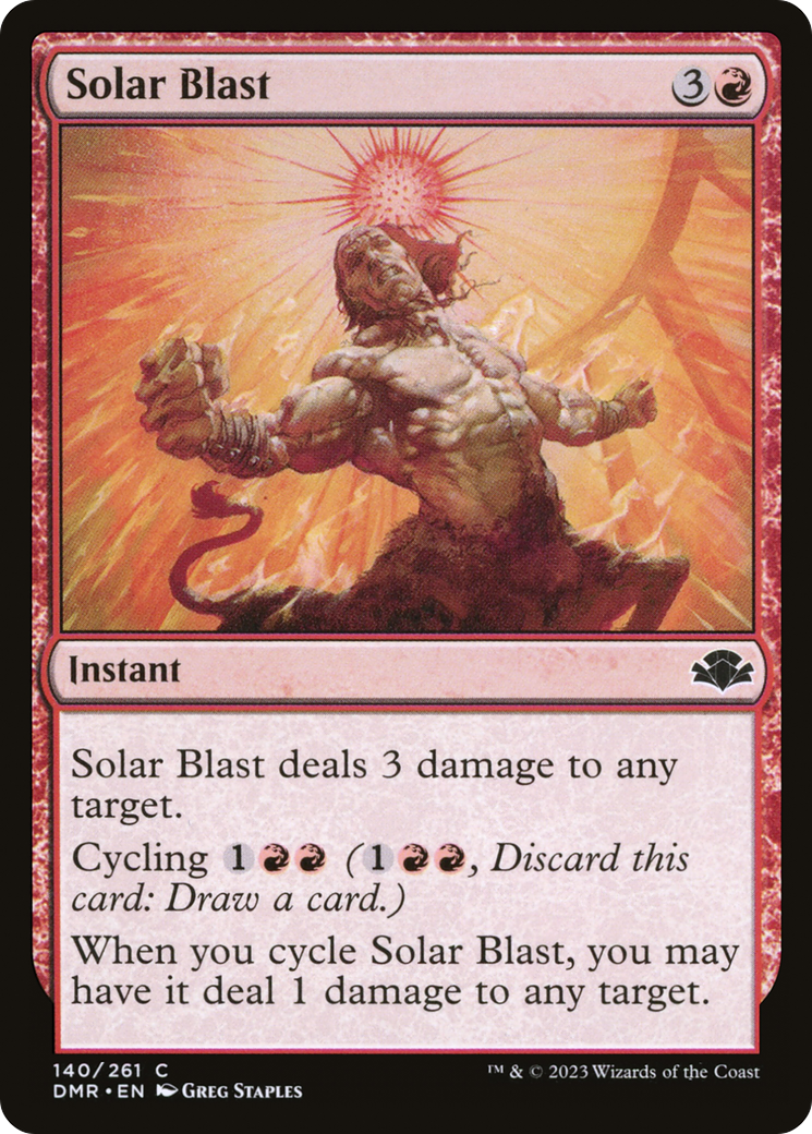 Solar Blast [Dominaria Remastered] | Grognard Games