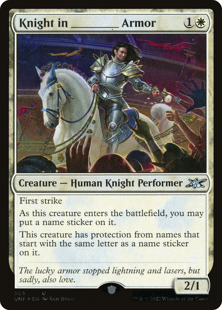 Knight in _____ Armor (Galaxy Foil) [Unfinity] | Grognard Games