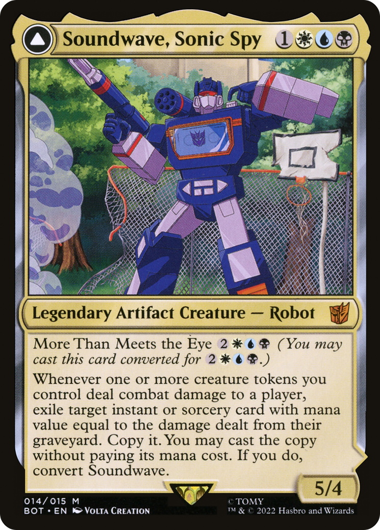 Soundwave, Sonic Spy // Soundwave, Superior Captain [Universes Beyond: Transformers] | Grognard Games