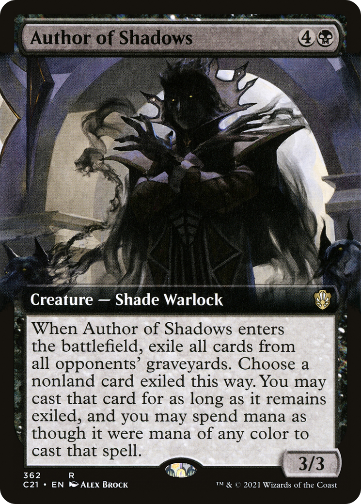 Author of Shadows (Extended) [Commander 2021] | Grognard Games