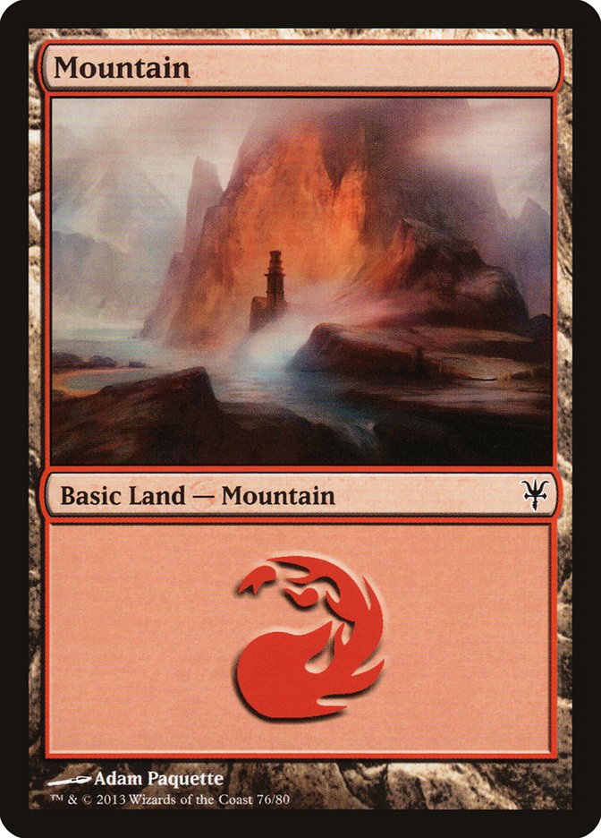 Mountain (76) [Duel Decks: Sorin vs. Tibalt] | Grognard Games