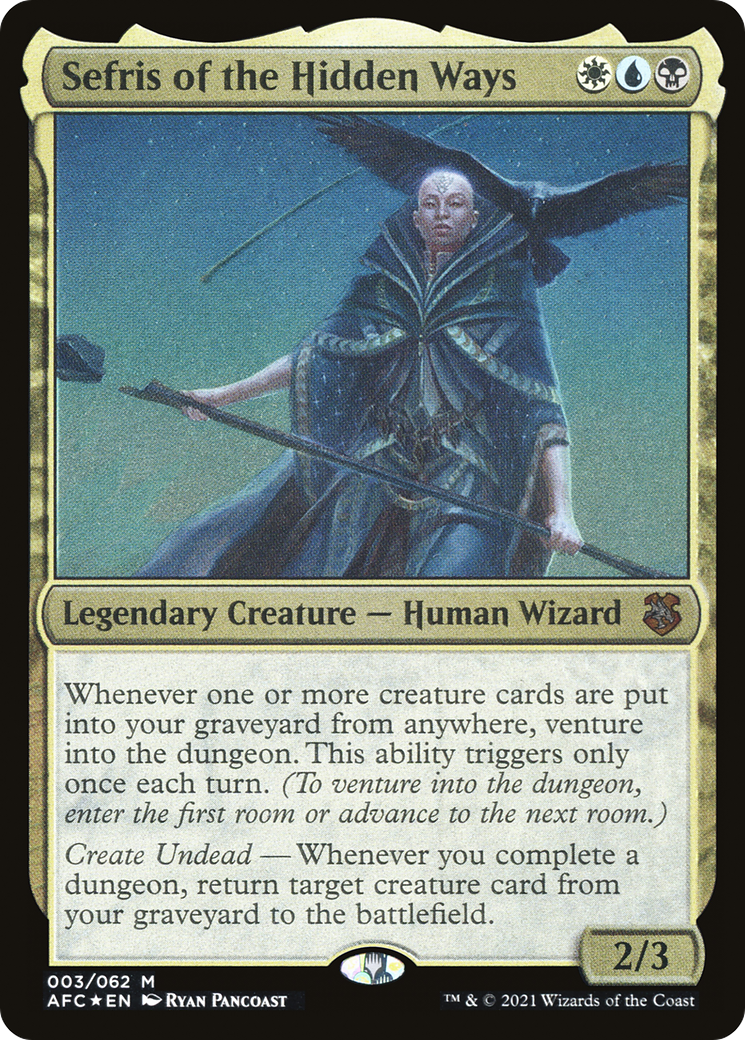 Sefris of the Hidden Ways (Display Commander) [Dungeons & Dragons: Adventures in the Forgotten Realms Commander] | Grognard Games