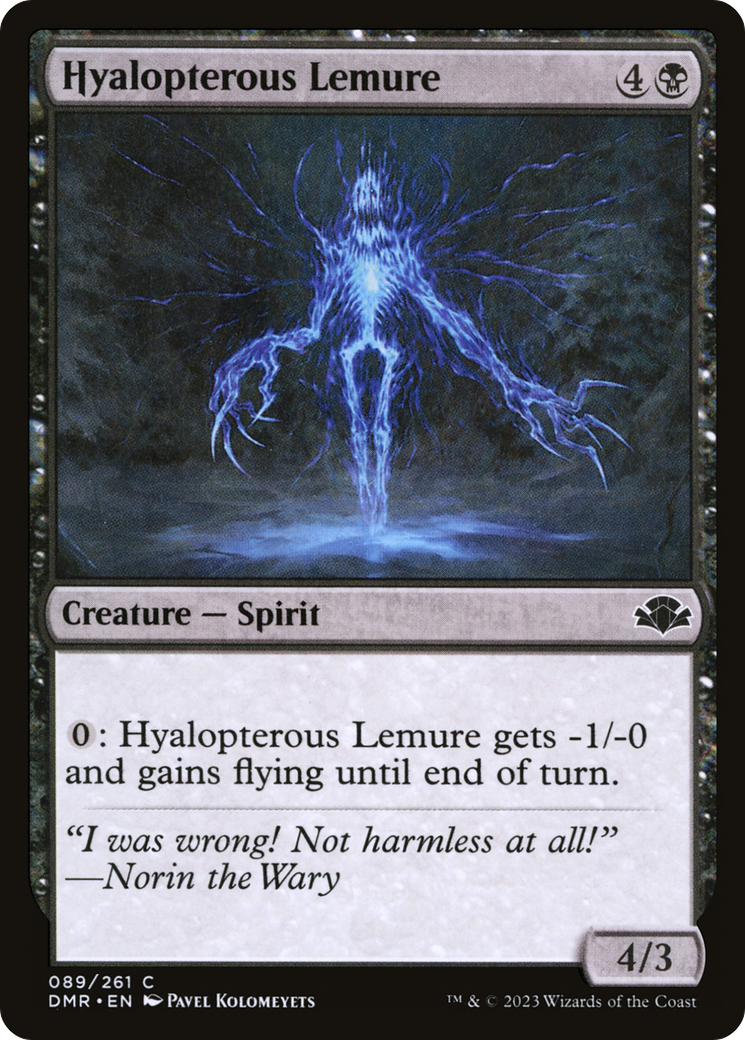 Hyalopterous Lemure [Dominaria Remastered] | Grognard Games