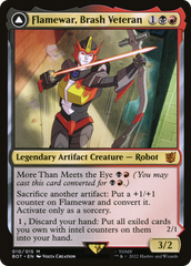 Flamewar, Brash Veteran // Flamewar, Streetwise Operative [Universes Beyond: Transformers] | Grognard Games