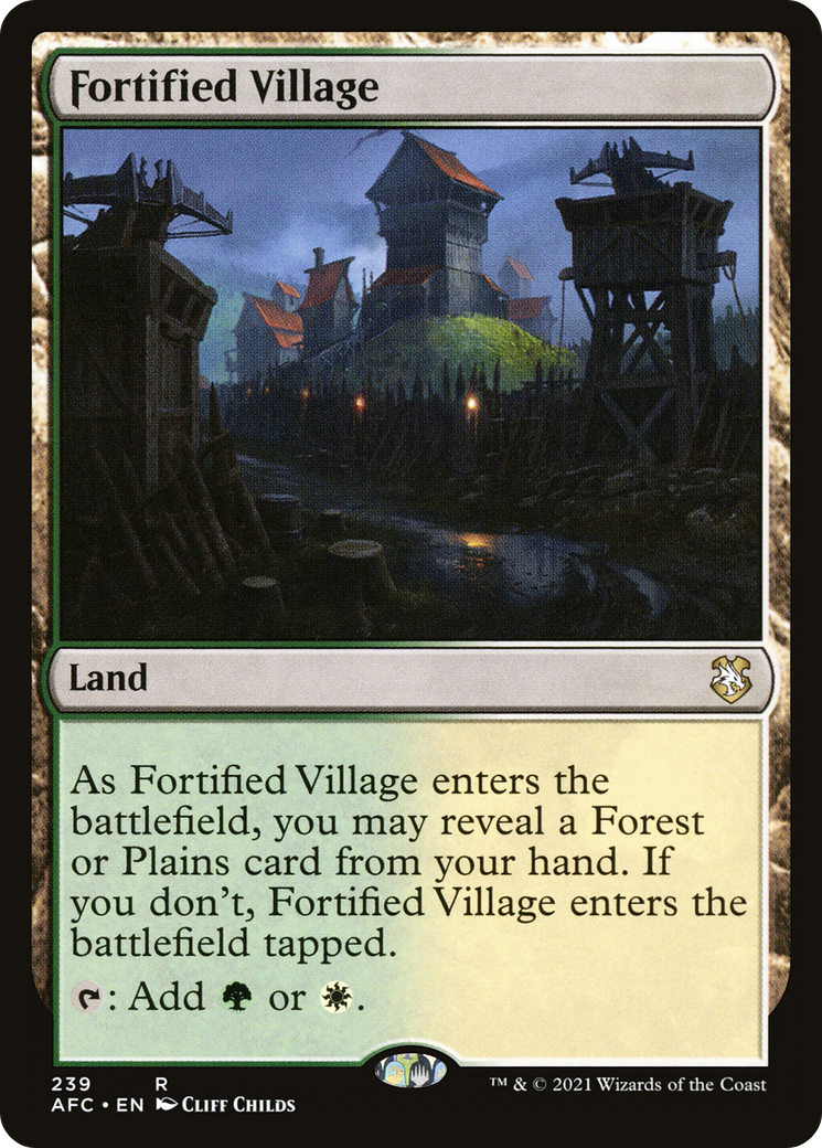 Fortified Village [Dungeons & Dragons: Adventures in the Forgotten Realms Commander] | Grognard Games