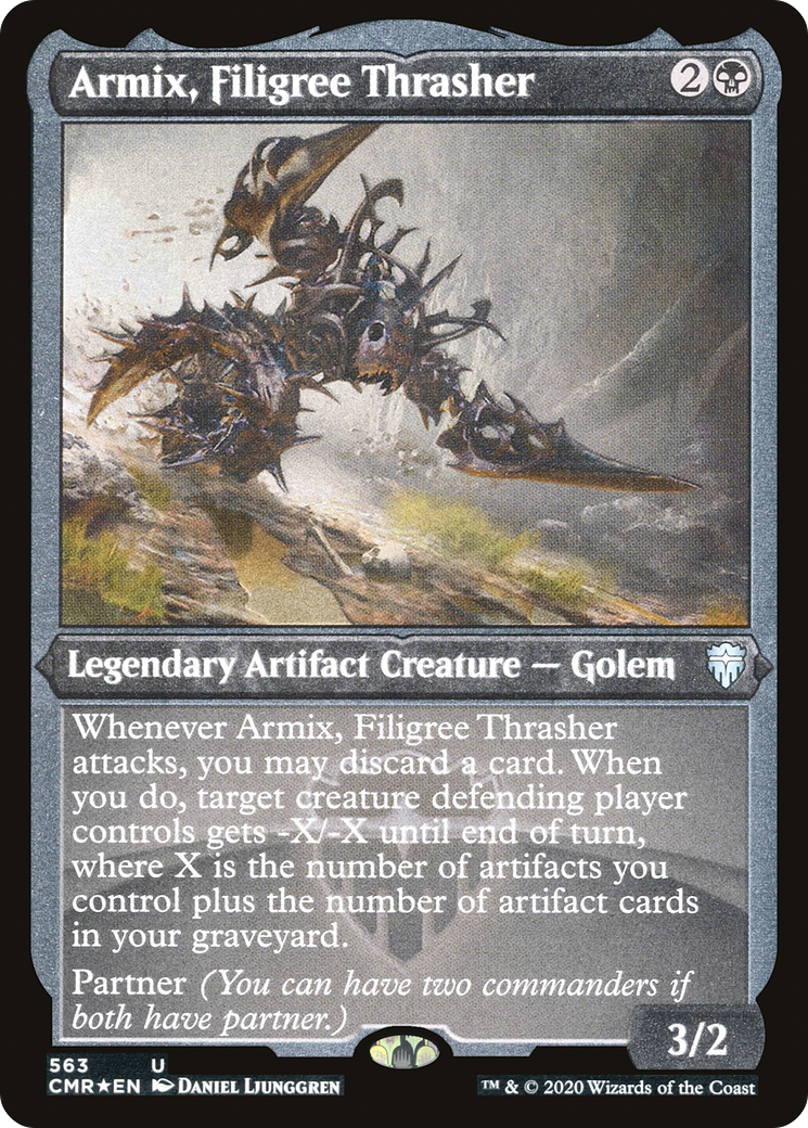Armix, Filigree Thrasher (Etched) [Commander Legends] | Grognard Games