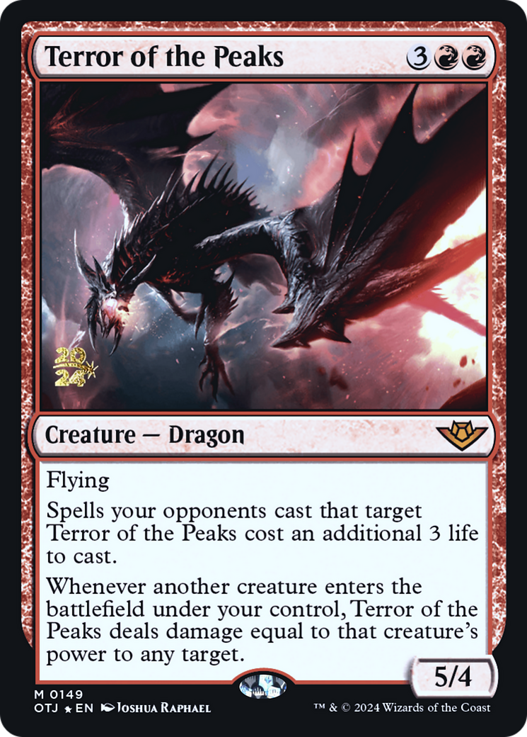 Terror of the Peaks (OTJ) [Outlaws of Thunder Junction Prerelease Promos] | Grognard Games
