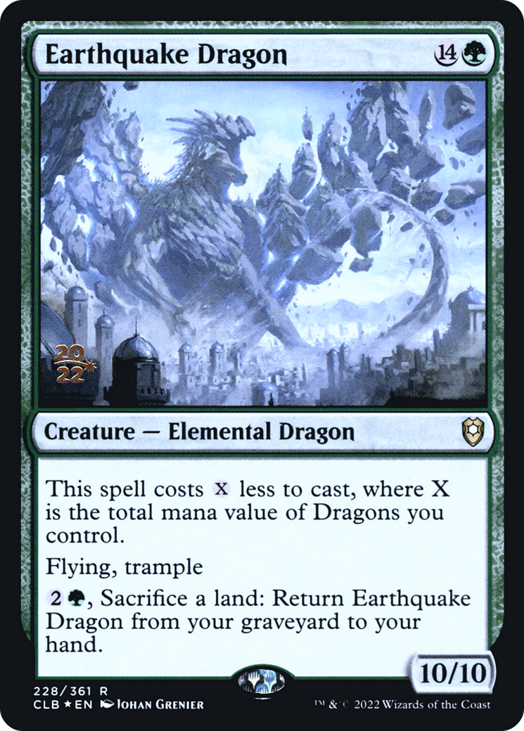 Earthquake Dragon [Commander Legends: Battle for Baldur's Gate Prerelease Promos] | Grognard Games
