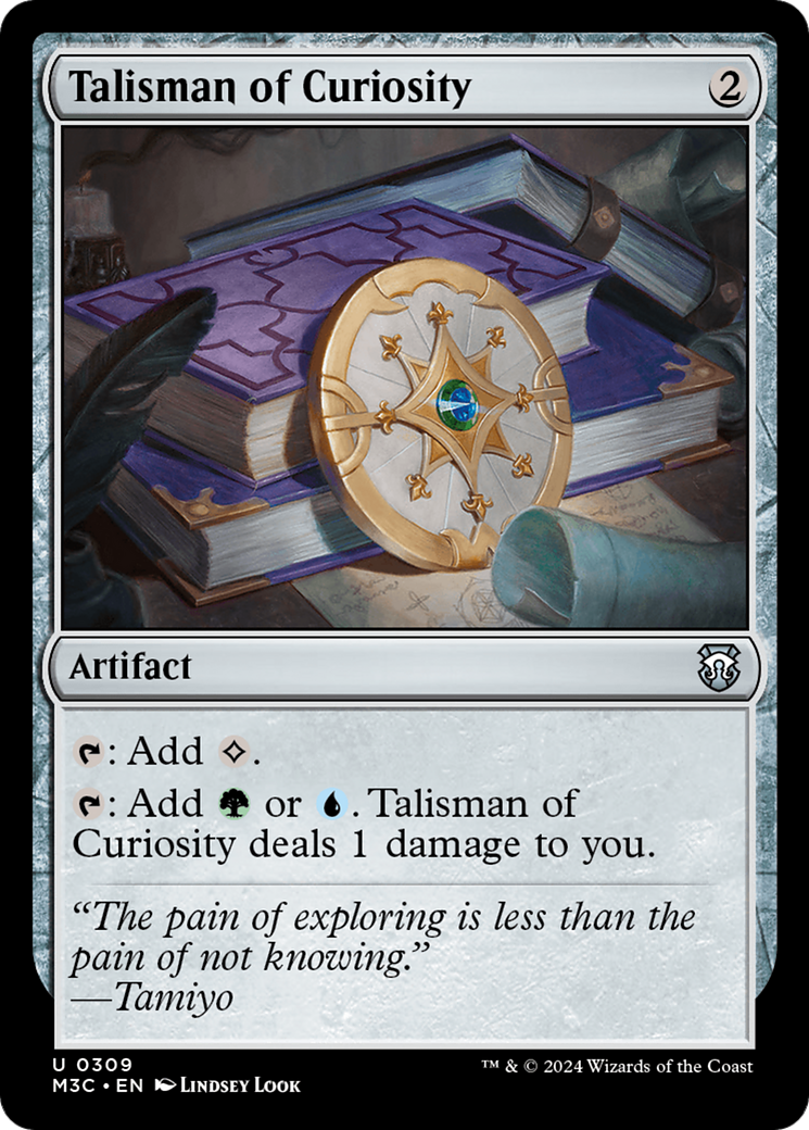 Talisman of Curiosity (Ripple Foil) [Modern Horizons 3 Commander] | Grognard Games