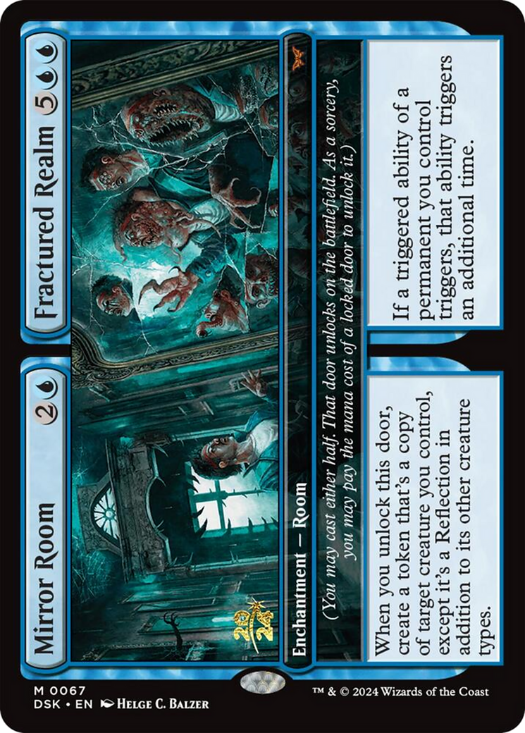 Mirror Room // Fractured Realm [Duskmourn: House of Horror Prerelease Promos] | Grognard Games