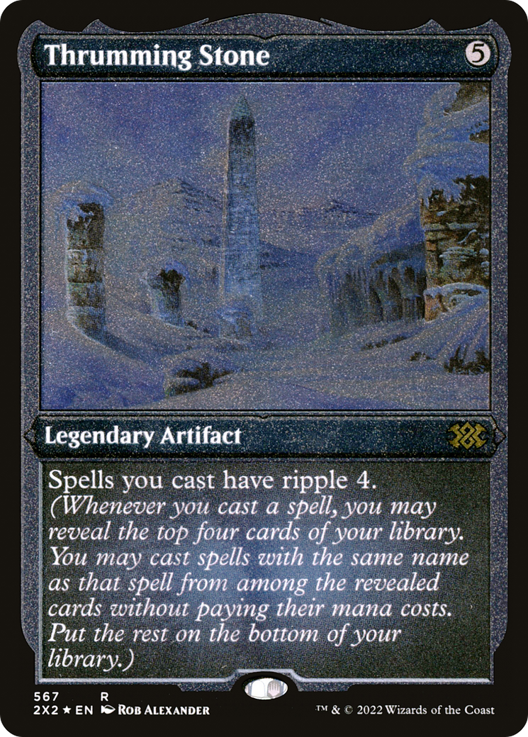 Thrumming Stone (Foil Etched) (2X2-567) - Double Masters 2022 Foil | Grognard Games